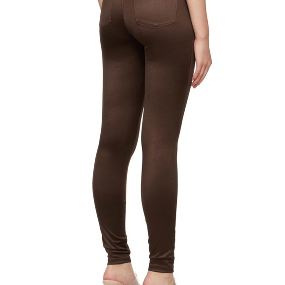Skims brown disco trousers in xs - Picture 2 of 3